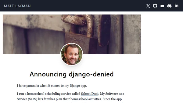 Announcing django-denied