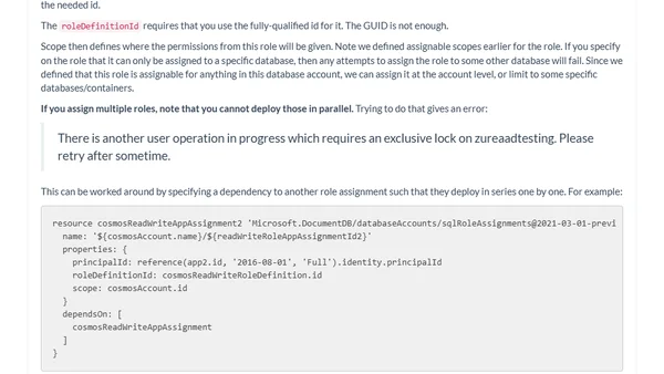 Access data in Cosmos DB with Managed Identities