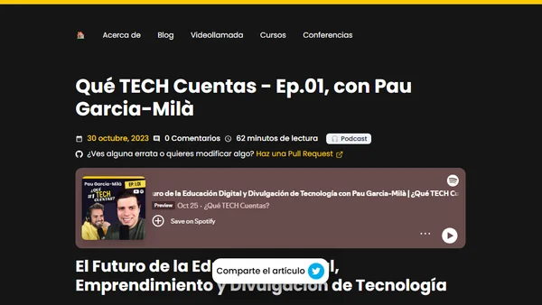 Qué TECH Cuentas - Ep.01, con Pau Garcia-Milà