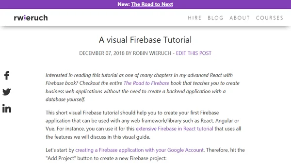 A visual Firebase Tutorial
