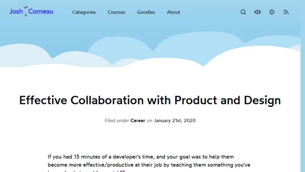 Effective Collaboration with Product and Design