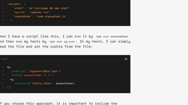 Generating a random user in Cypress test