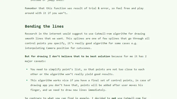 Drawing smooth lines with cocos2d ios inspired by Paper