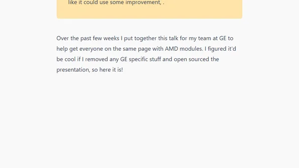RequireJS: Embracing the Awesomness of AMD Modules