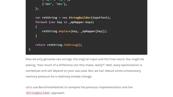 Using StringBuilder To Replace Values