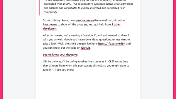 The RFC Vote project