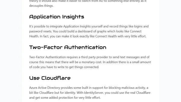 Azure Active Directory Versus Identity Server
