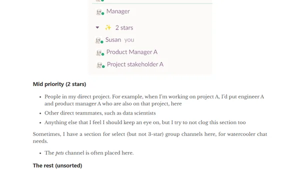 How I triage Slack messages