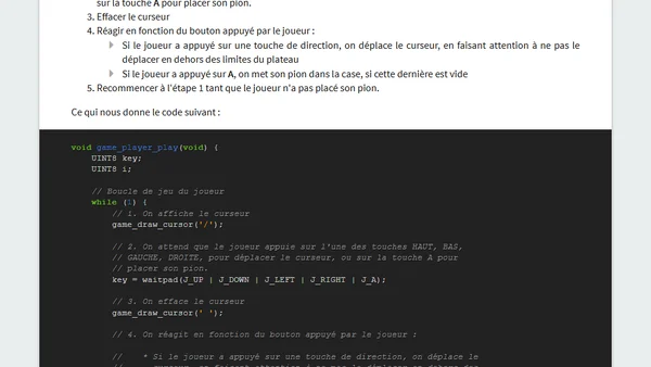Développement GameBoy #3 : Projet 1 - Tic Tac Toe