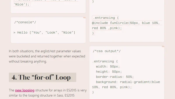 If You Know Sass, You Know ES2015