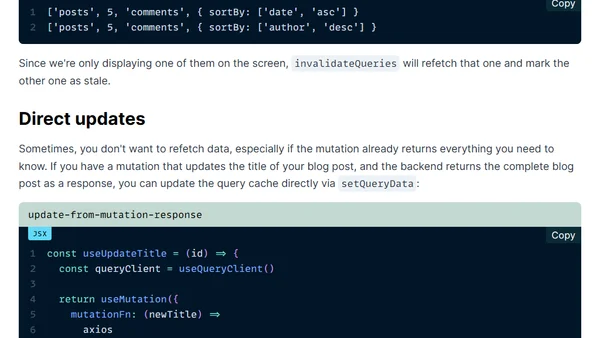 Mastering Mutations in React Query