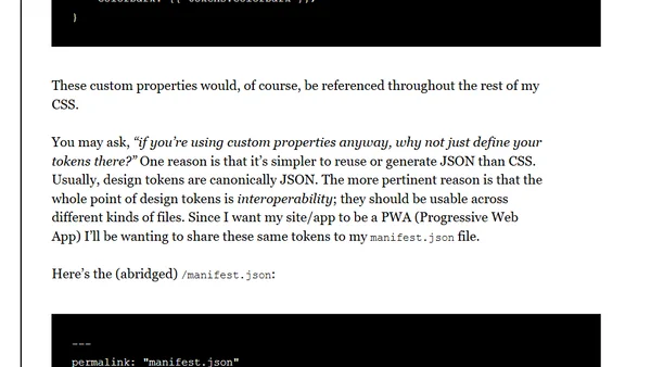 Easily Use Design Tokens In Eleventy