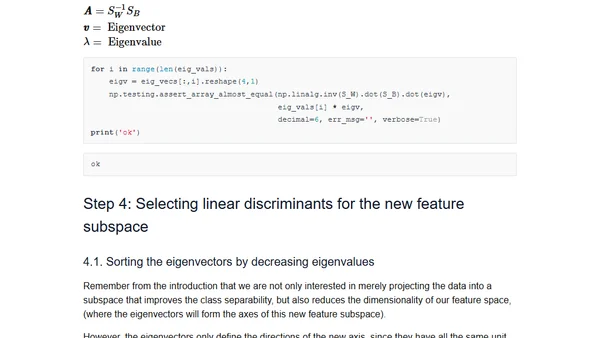 Linear Discriminant Analysis