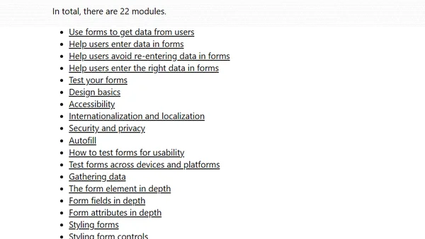 Learn forms course on web.dev