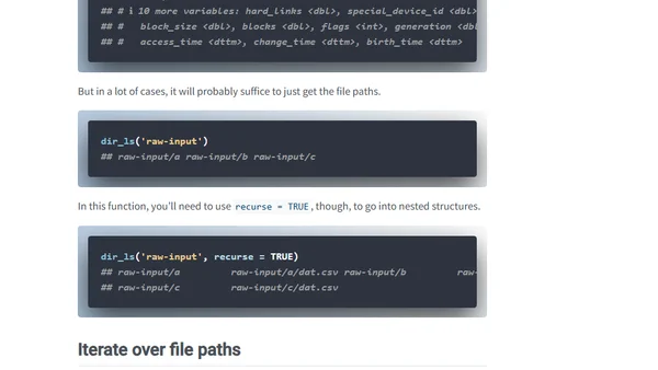 File Management With The {fs} Package