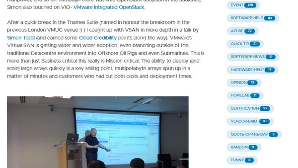 London VMUG April 2016 (Part 1)