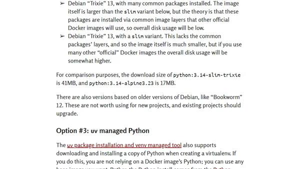The best Docker base image for your Python application (February 2026)