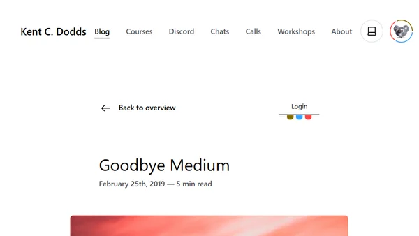 Goodbye Medium