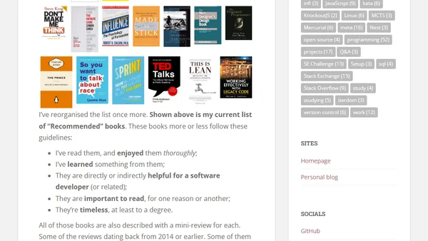 Book List – Update January 2022