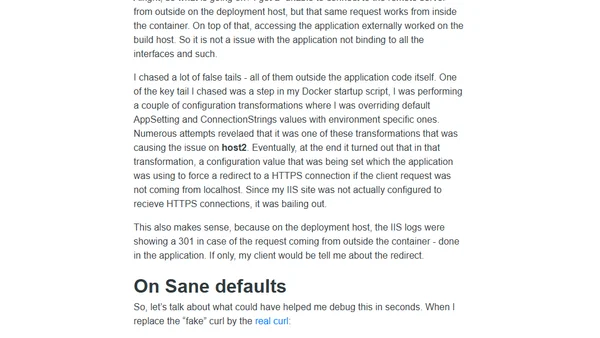 On sane defaults in sofware tools