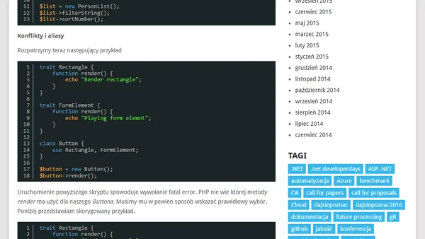 Jak korzystać z traits w PHP