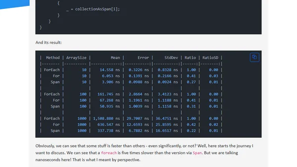 Benchmarking - A matter of perspective