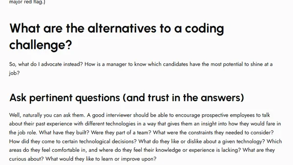 Why I Don’t Have Time For Your Coding Challenge