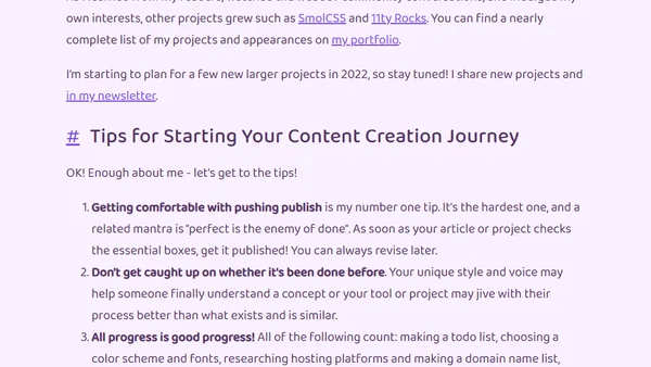 My Dev Content Creation Journey and Tips for Starting Yours