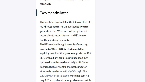 MacBook Pro: Replacing the internal HDD