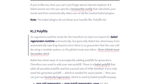 Add ES7 Async/Await Support for your Webapp in 3 Easy Steps