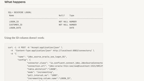 Kafka Connect and Oracle data types