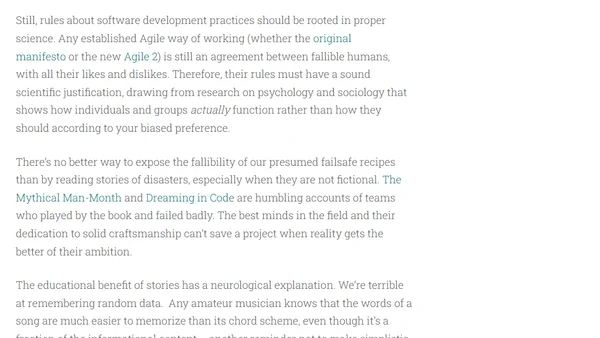 The Memorable Power of Agile Storytelling