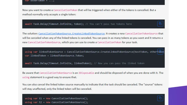 Cancel WhenAny - linked CancellationTokenSource