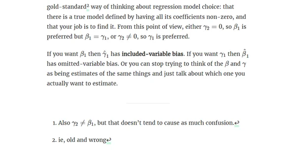Included-variable bias