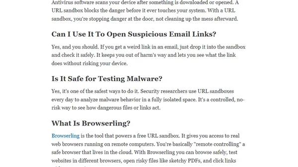 Try a URL Sandbox! (For Free!)