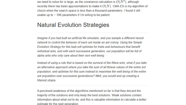 A Visual Guide to Evolution Strategies