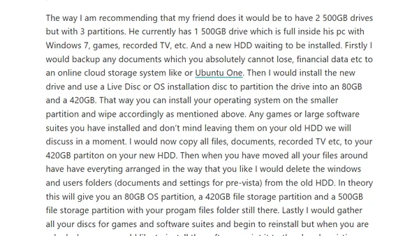 Additional HDD Philosphy