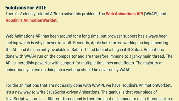 2018: 120fps and no jank