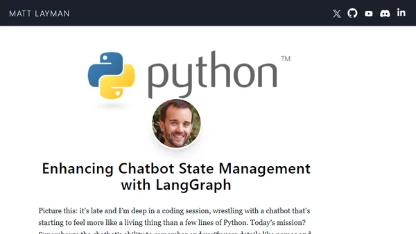 Enhancing Chatbot State Management with LangGraph