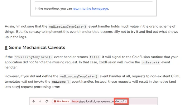 Adding OnMissingTemplate() ColdFusion Event Handler To Big Sexy Poems