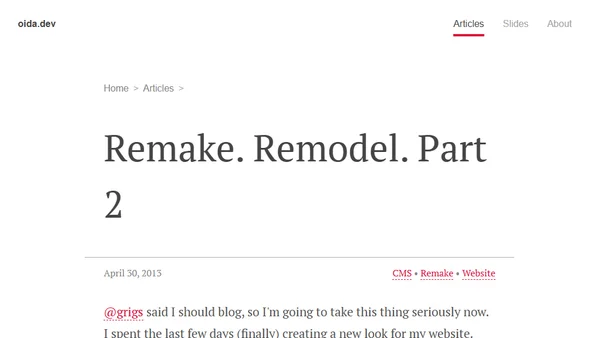 Remake. Remodel. Part 2