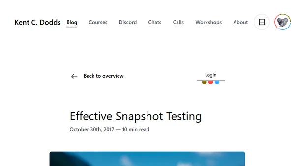 Effective Snapshot Testing