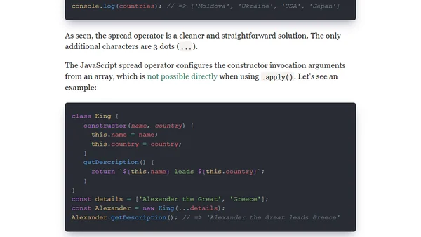 How Three Dots Changed JavaScript
