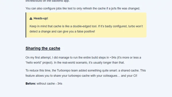 Turborepo: a Monorepo Revolution