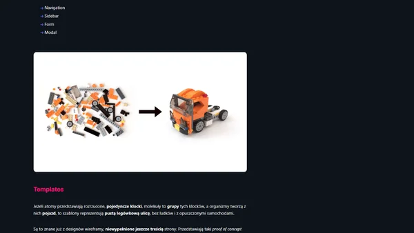 Atomic Design - myśl atomami i klockami LEGO!