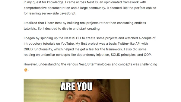 Tom Ray - NestJS Advocate and Educator