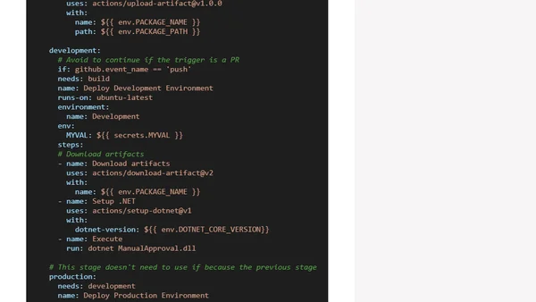 Añadiendo aprobaciones  manuales en despliegues con Github Actions