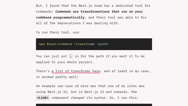 Fix your upgrades and migrations with Codemods