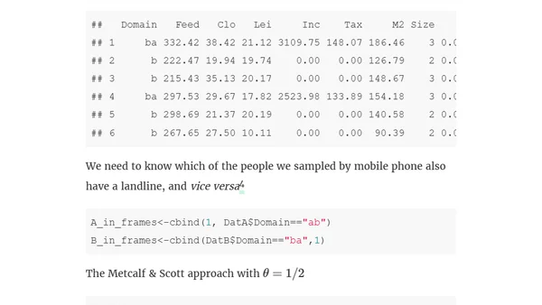 Multiple frame sampling