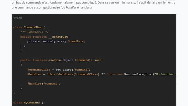 Le pattern "Commande"